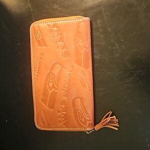 JML Italian Leather Seattle Seahawks Wallet